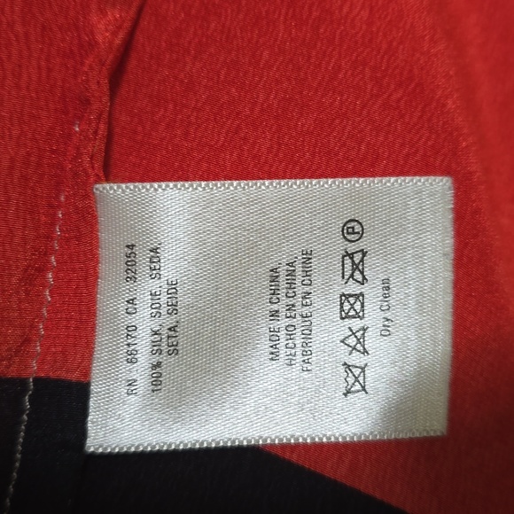 Anthropologie Maeve Stripe 100% Silk Blouse - Picture 6 of 6